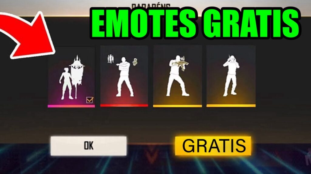 como conseguir emotes en free fire gratis sin diamantes
